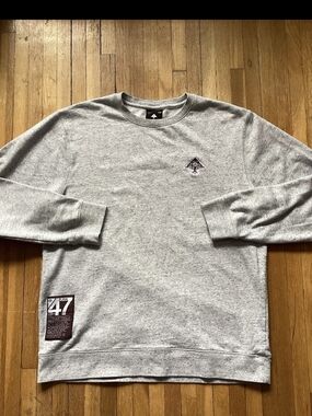 LRG Men's Size Large Gray Solid Print Sweatshirt,100% Cotton,MINT,Logo,MINT